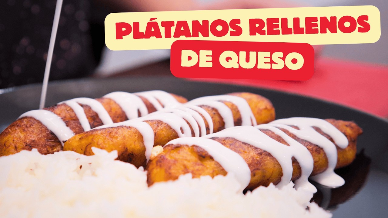 PLÁTANOS RELLENOS DE QUESO - PLATANOS FRITOS (RECETA COMPLETA)