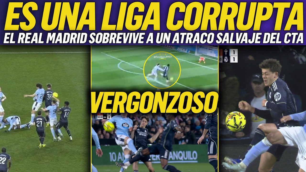 💥BOCHORNOSO: VICTORIA AGÓNICA DEL REAL MADRID PESE AL ATRACO ARBITRAL DE ISIDRO DÍAZ DE MERA