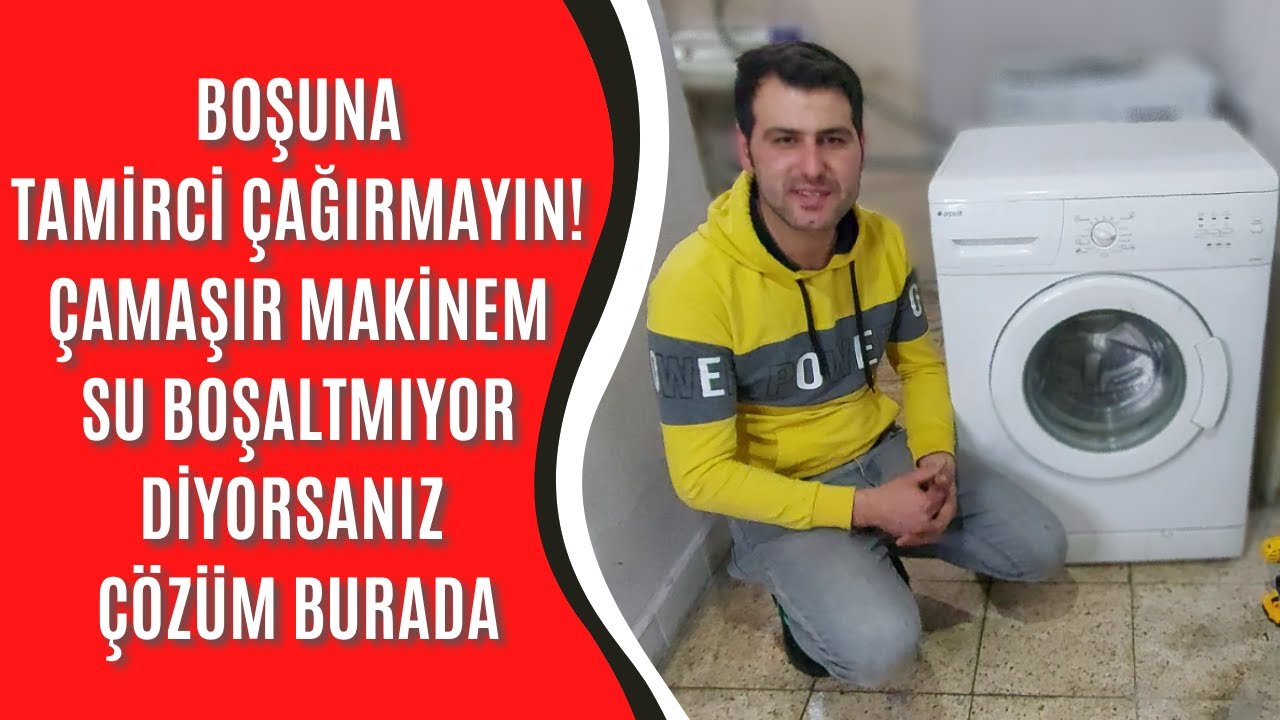 BİNLERCE KİŞİ BOŞUNA TAMİRCİ ÇAĞIRIYOR! (çamaşır makinem su boşaltmıyor ise çözümü nedir?)