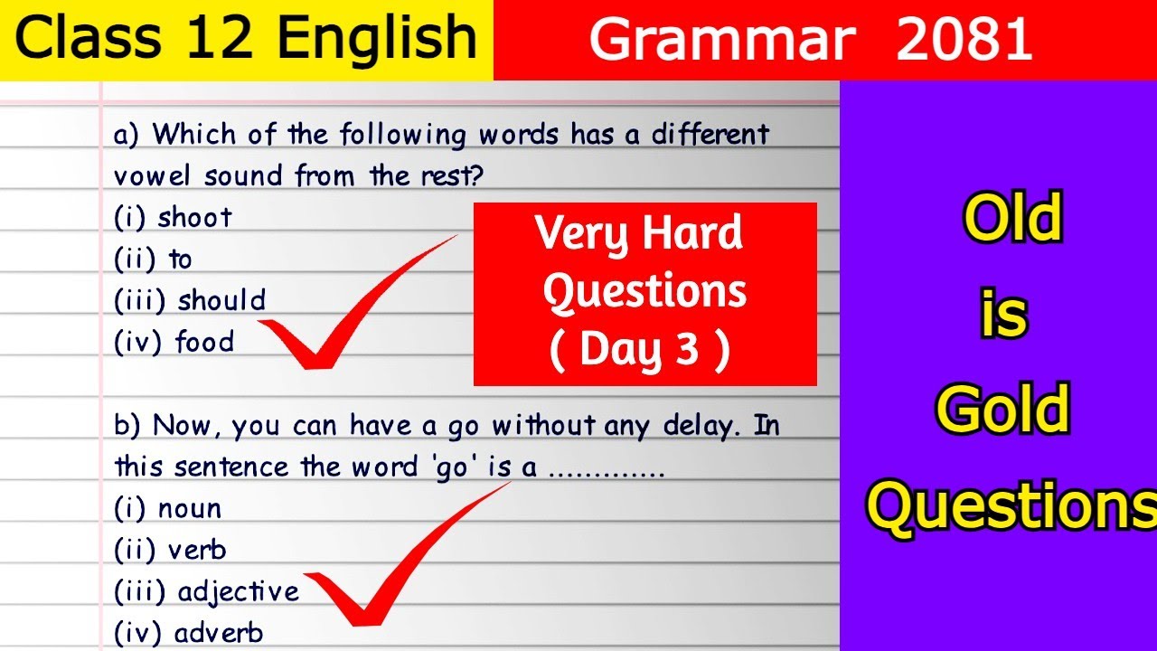 🔴 LIVE 3 *Very Hard Grammar Questions | Exam-Oriented Class 12 English Grammar Important Questions