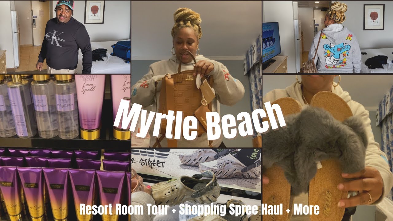 Myrtle Beach Vlog 🏖: 19th Anniversary + Ocean Reef Resort Room Tour + Shopping Spree Haul 🛍 + More