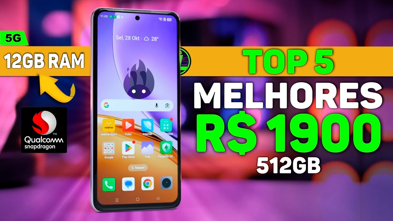 5 CELULARES PARA JOGOS ATÉ R$ 1900 REAIS