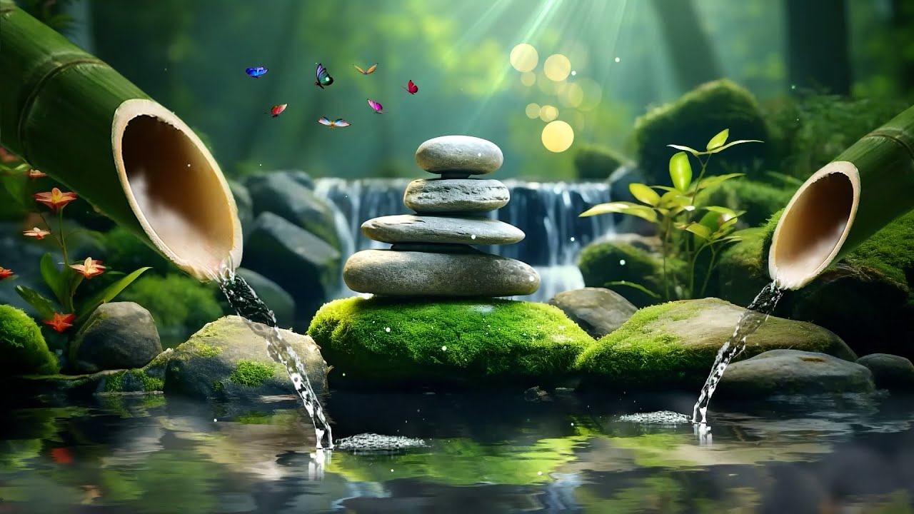 Soothing Piano + Water Sounds for Sleep and Insomnia - Stress Relief Music, Meditation, Healing