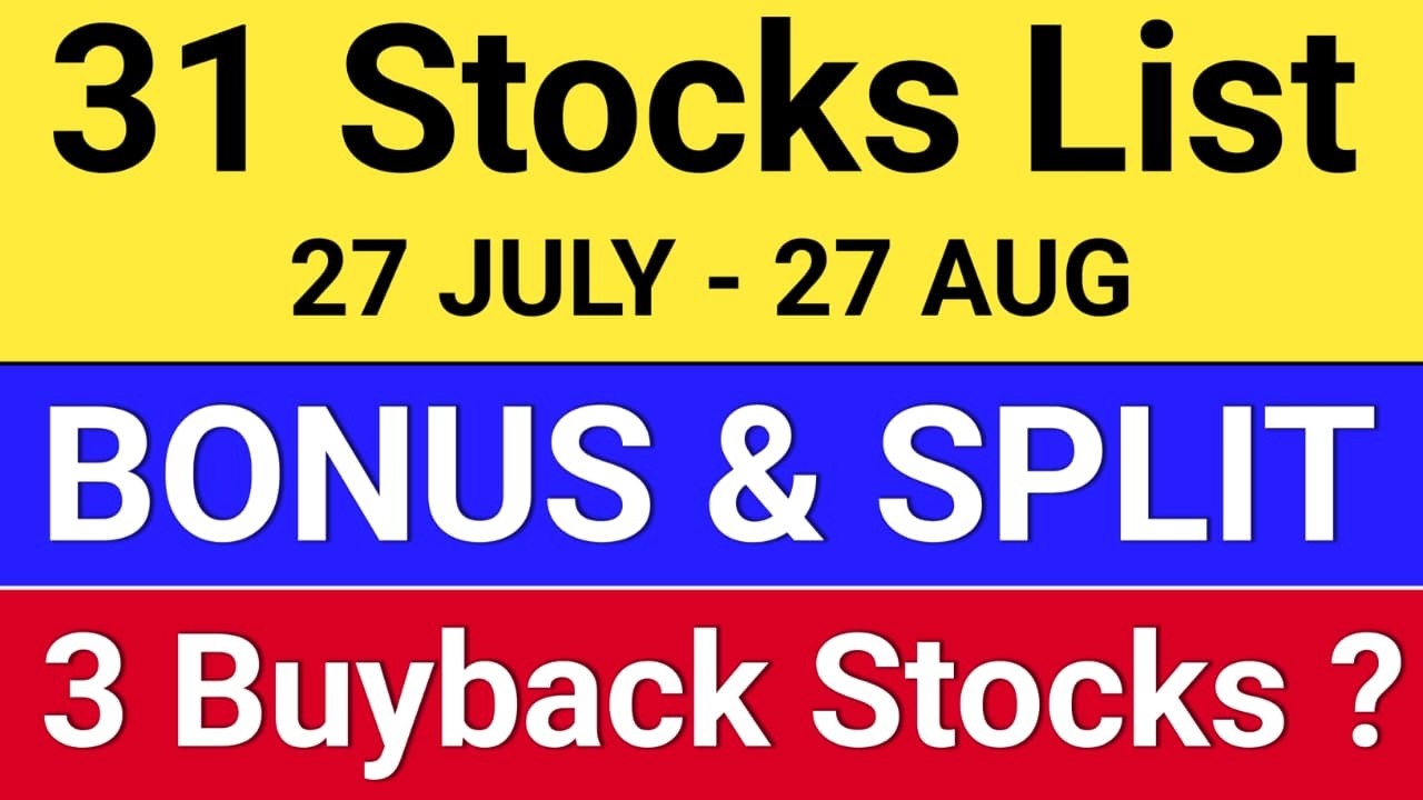 40 Bonus and Split. 7 upcoming buyback. bonus and split share news latest,