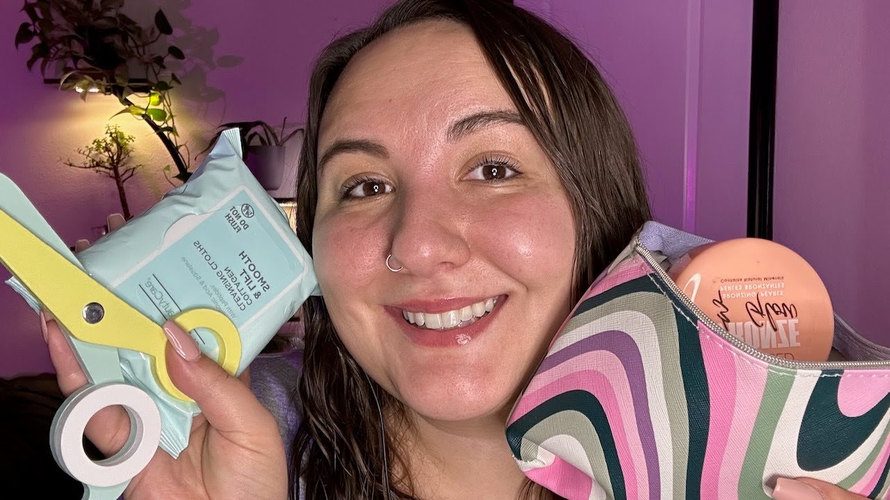 ASMR | Galentine's Sleepover | triggers: wooden haircut, makeup, skin care