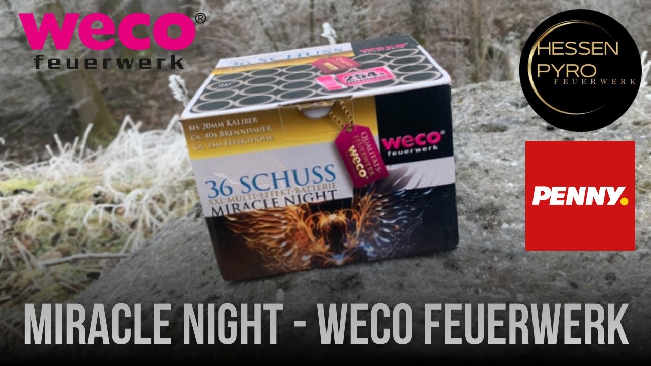 Miracle Night / Infinity Fire - WECO FEUERWERK | Penny | Sehr sch&ouml;n ! 