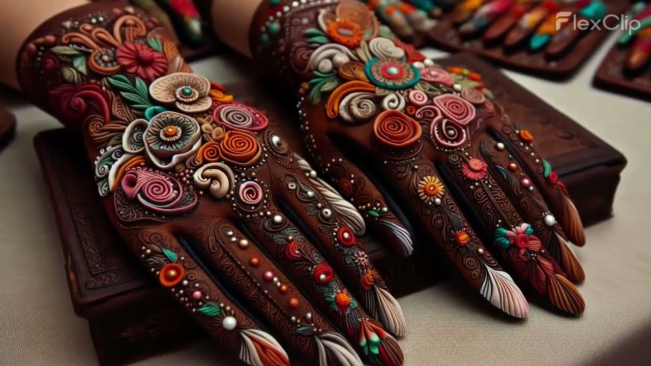 AI design for polymer clay - Gloves collection