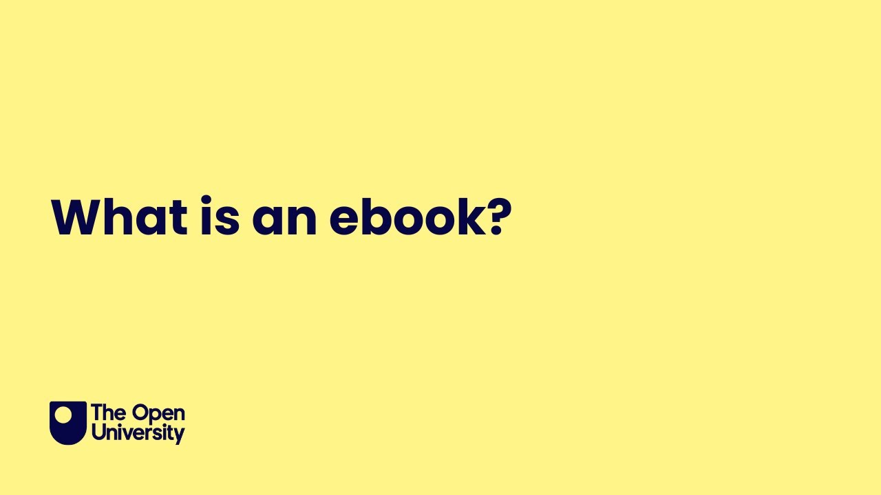 What is an ebook?