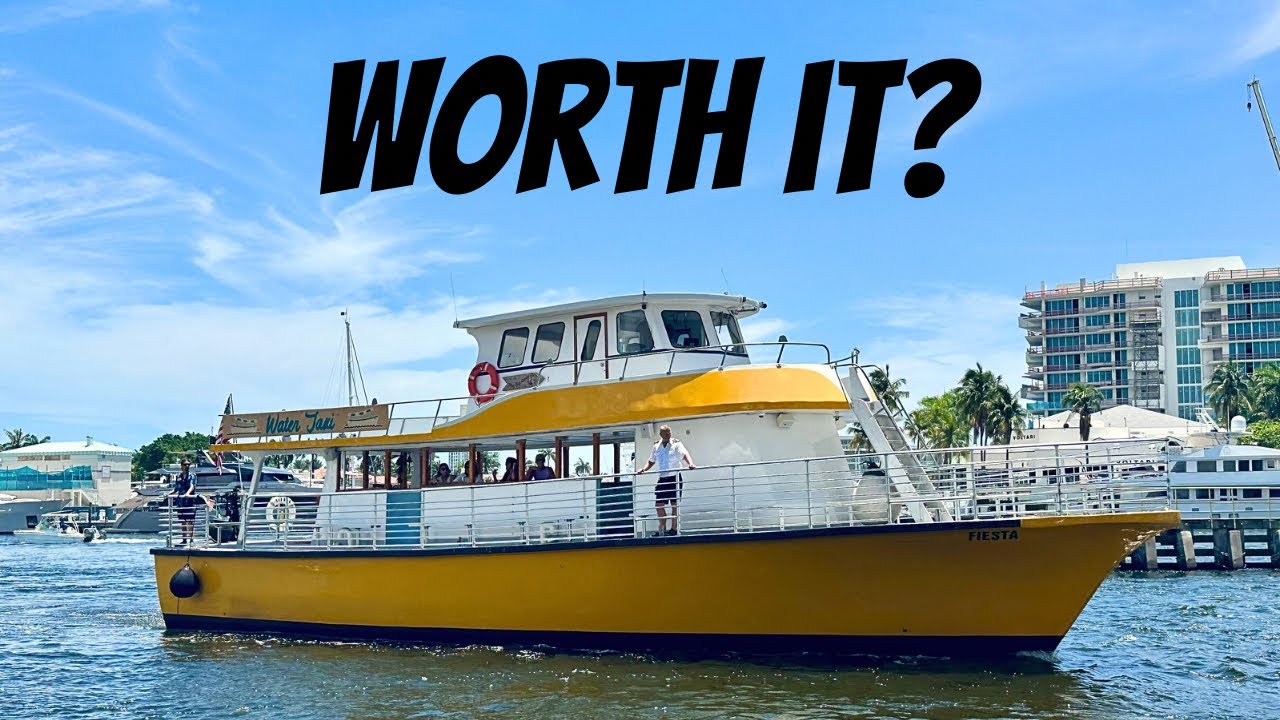 Cruising Fort Lauderdale by Water Taxi!