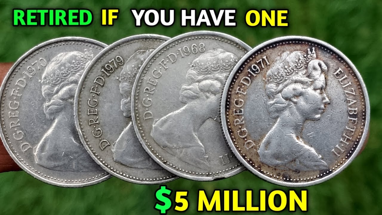 MOST RARE 1971 Uk Elizabeth 5 NEW PENCE WORTH $2,000,000 _ Check Your NOW!