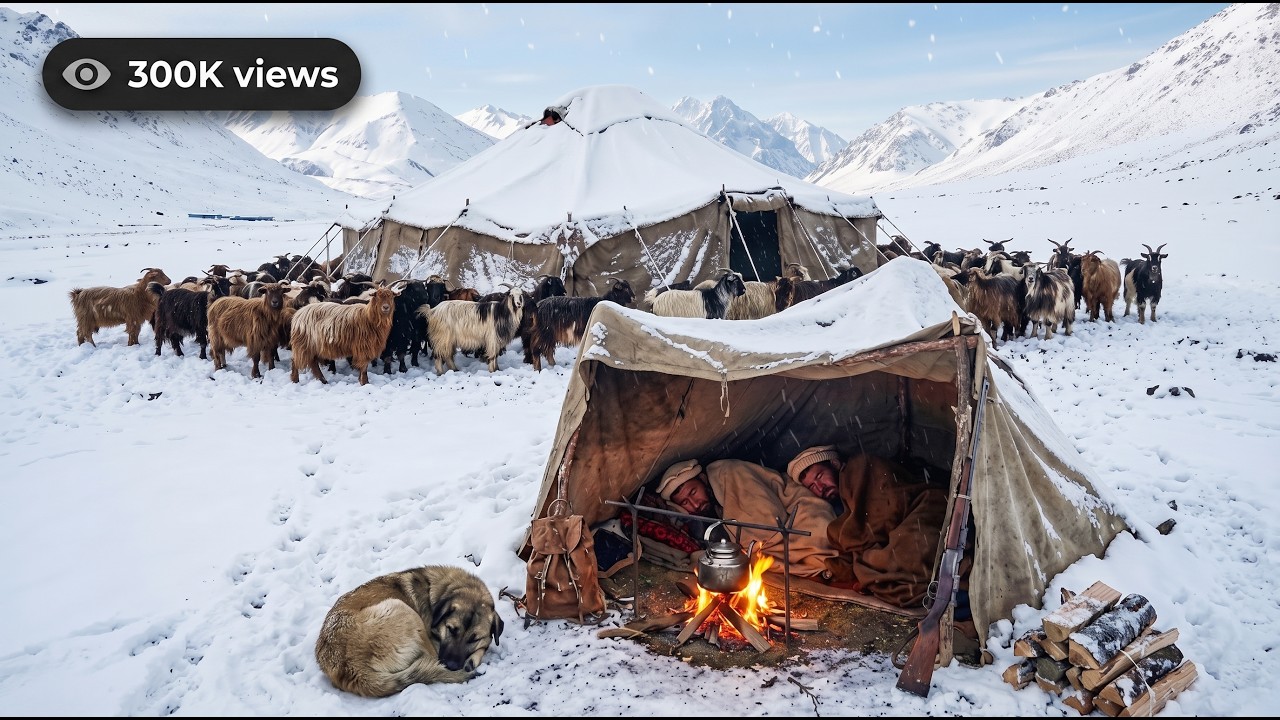 Surviving shepherd life in one of the coldest regions of Afghanistan | A snowy freezing winter