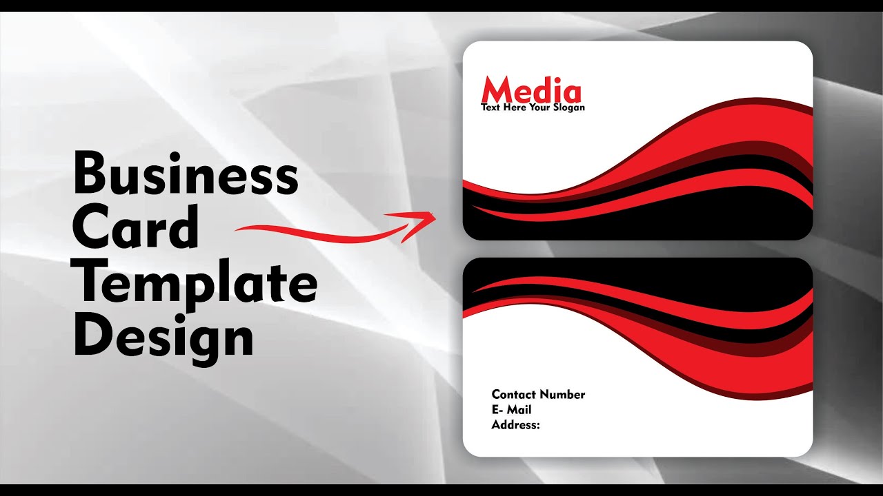How To Create Business Card Template Design in Coreldraw 2021 - Ahsan Sabri