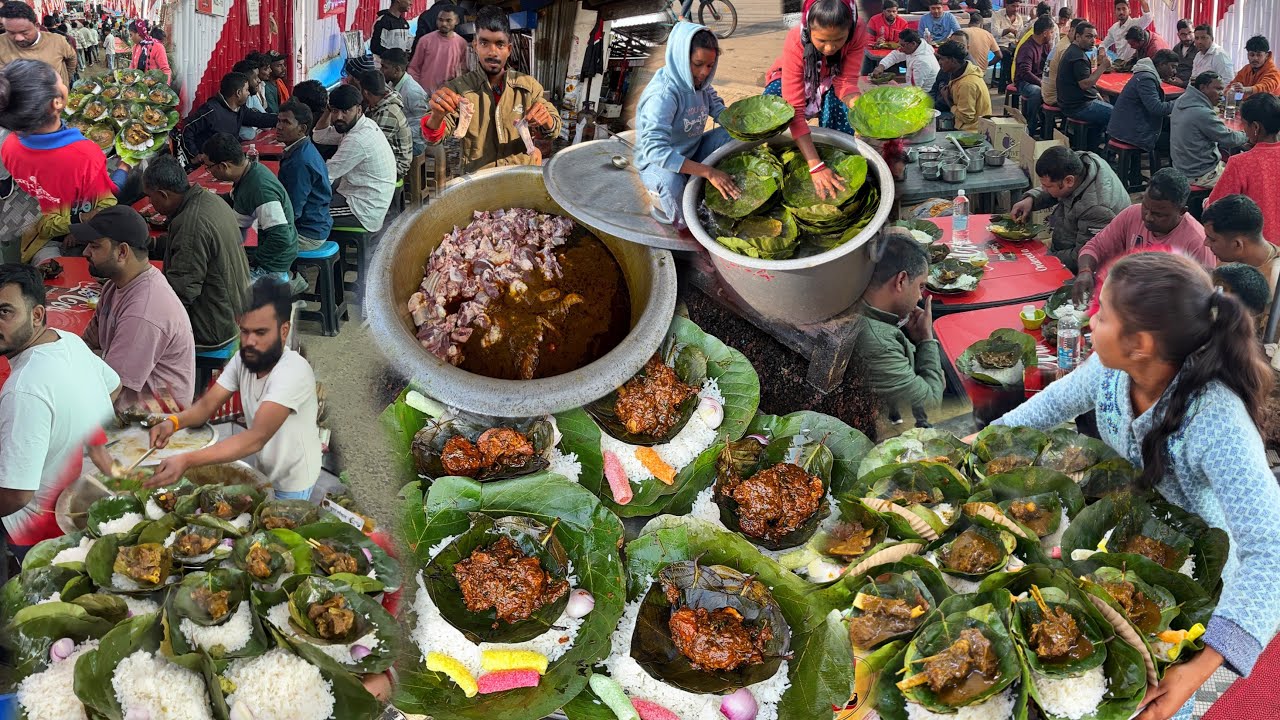 300 किलों से भी ज़्यादा तैयार Adiwasi Style Mutton थाली खानें लोग पुरे हिन्दुस्तान के हर कोने से आते