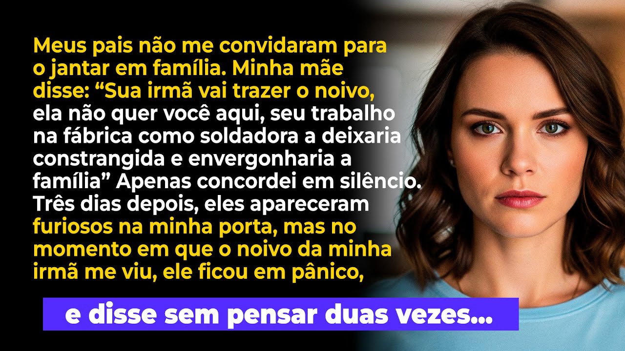Minha irmã me proibiu de ir no jantar em família por causa do meu emprego 