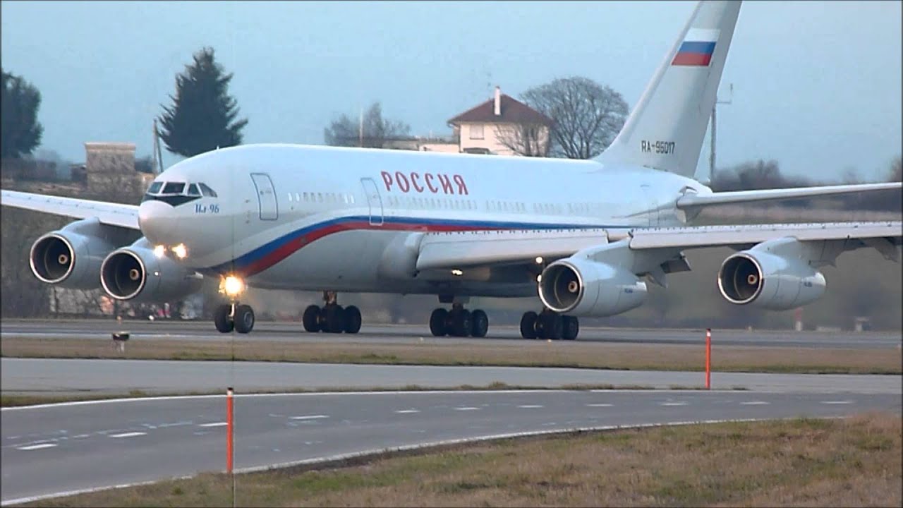 [HD] Rossiya Ilyushin IL-96 taxi & take off at Geneva/GVA/LSGG
