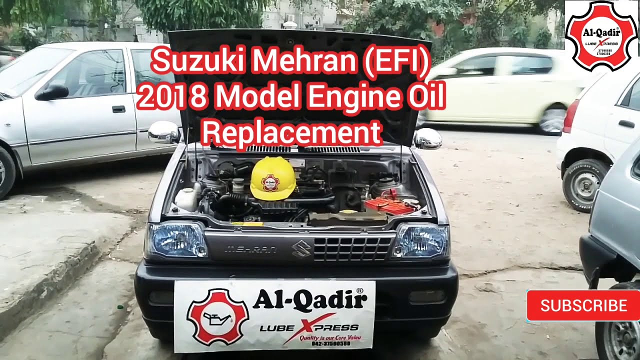 Suzuki Mehran (EFI) 2018 Model Engine Oil change By (AL-Qadir Lube Xpress)