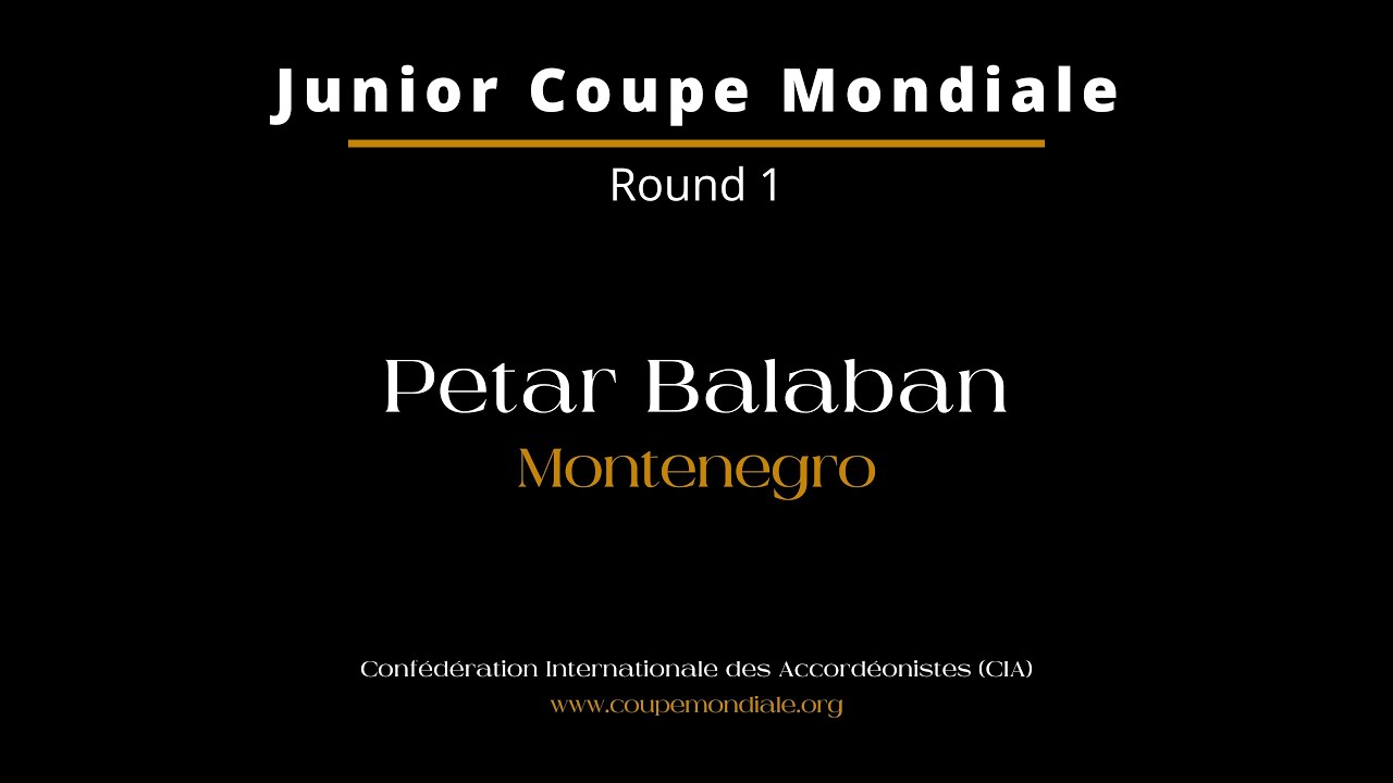 Petar Balaban - Montenegro - Junior Coupe Mondiale 2024 - Round 1
