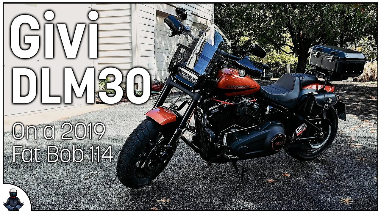 Givi DLM30 top case installed and reviewed on a 2019 Fat Bob 114 (FXFBS)