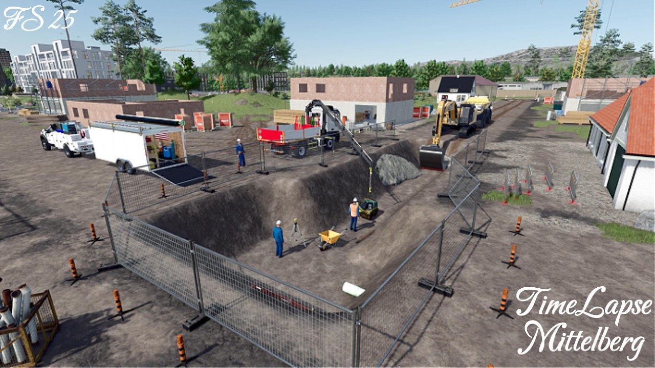 ⚒️Complex Multi Level Utility Trenching for New Residential District🚧  FS25🚧