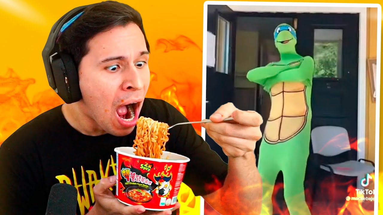 SI ME RIO, COMO RAMEN MUY PICANTE 🥵