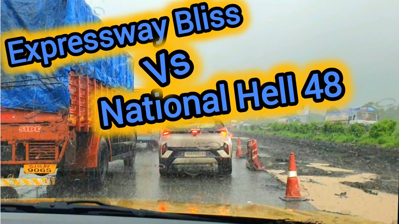 Nightmare on National Hell NH 48!  Vadodara - Daman Roadtrip in Rains & Traffic 