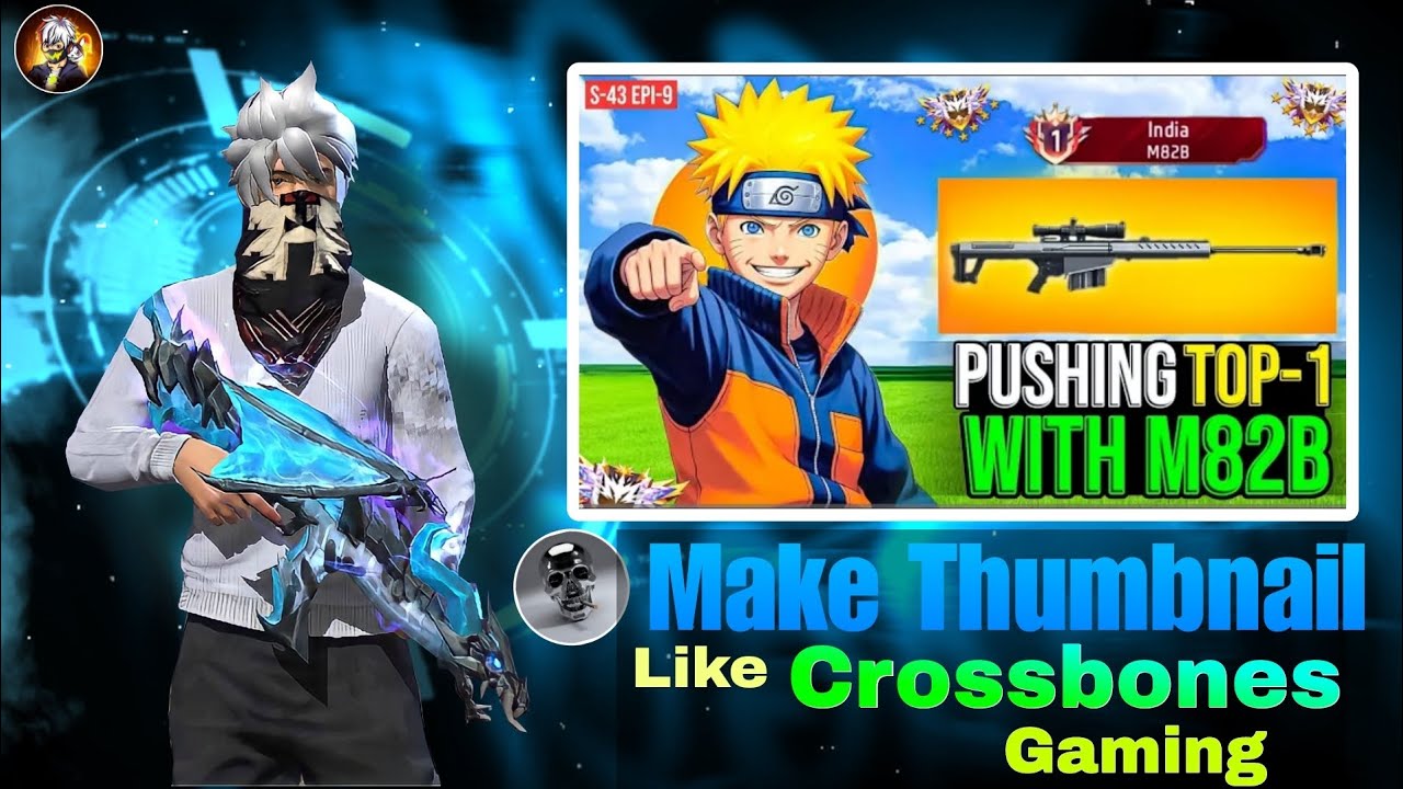How to Make a Free Fire Thumbnail Like @CrossbonesGaming (Tutorial)