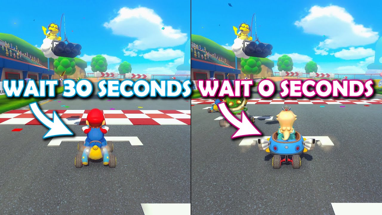 Кто победит? Mario Kart 8 Deluxe: Подождите 30 секунд перед стартом!! (WAVE 4 DLC) *Брат против с...