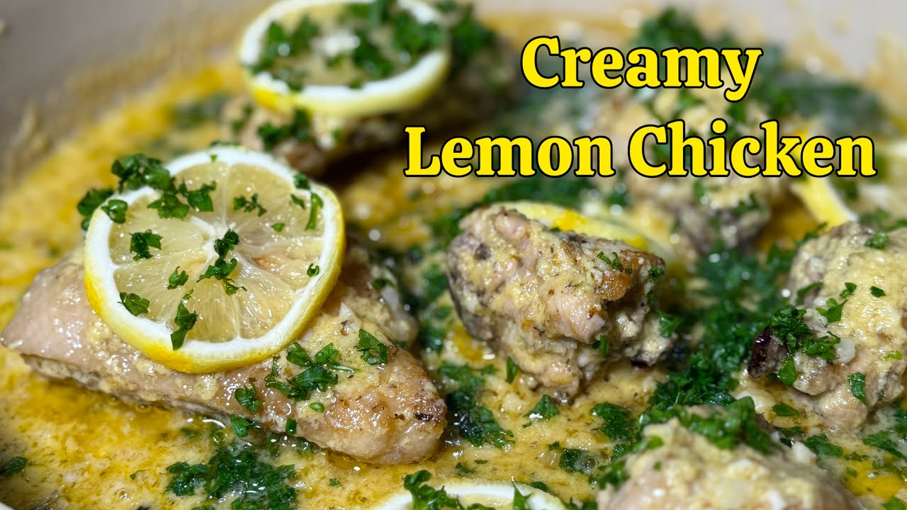 How to cook Creamy Lemon Chicken | Kitchen time with Anna