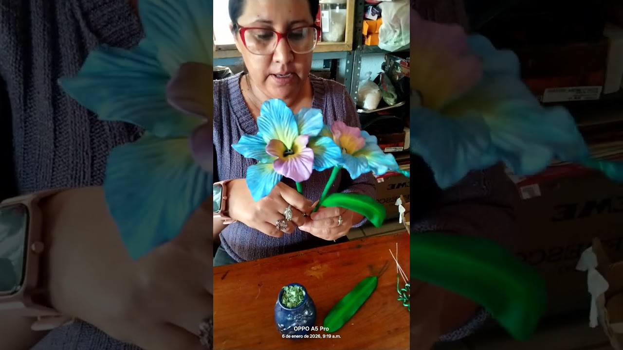 Proceso de armado de arregló de orquídea bariante de Cattleya ✨🌹🌻❤️