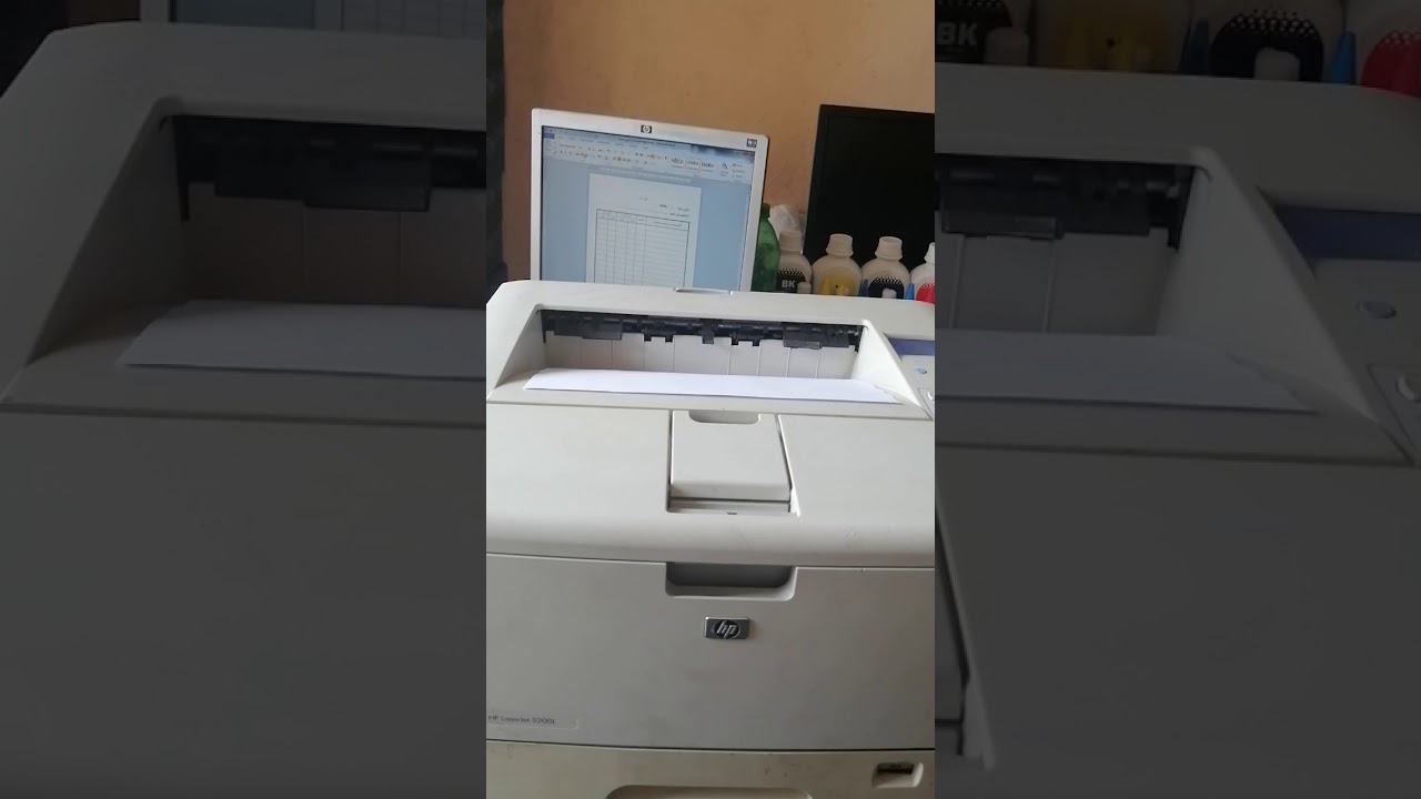 طابعة Hp 5200ليزر ابيض واسود لطباعة A3