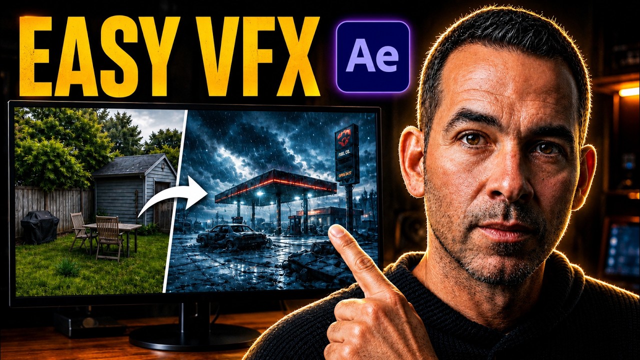 Создавайте кинематографические сцены с использованием ИИ в After Effects + Hailuo (полный рабочий...