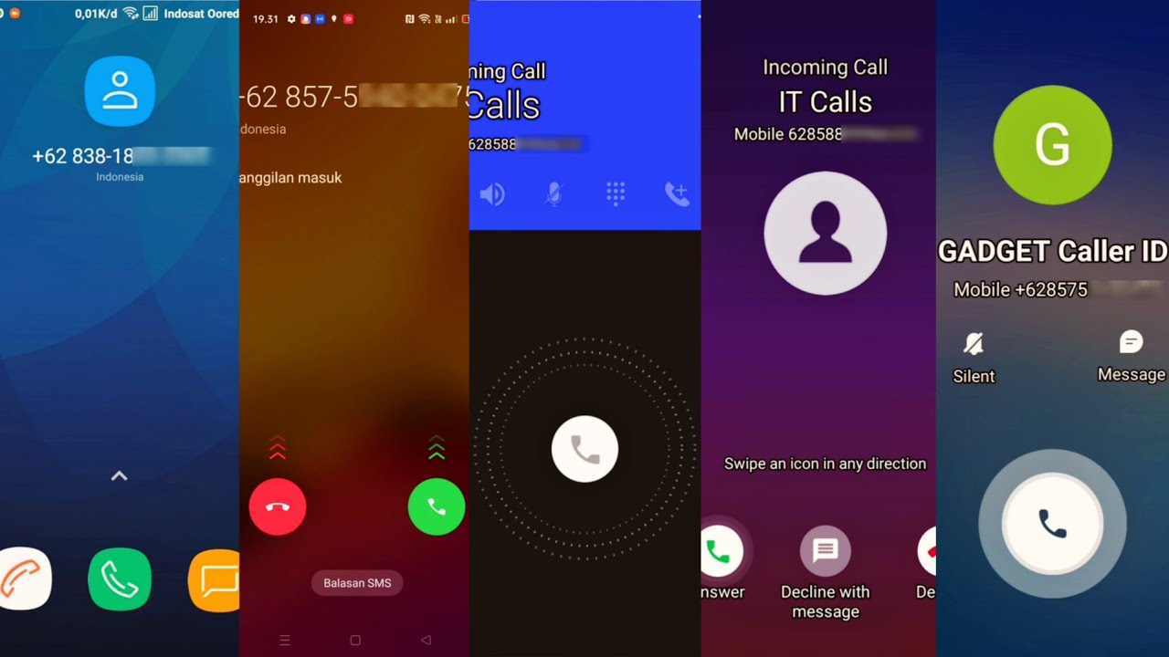 REDMI A3 VS REALME GT3 VS LENOVO VS LG G7 THINQ VS MEIZU M5 incoming calls