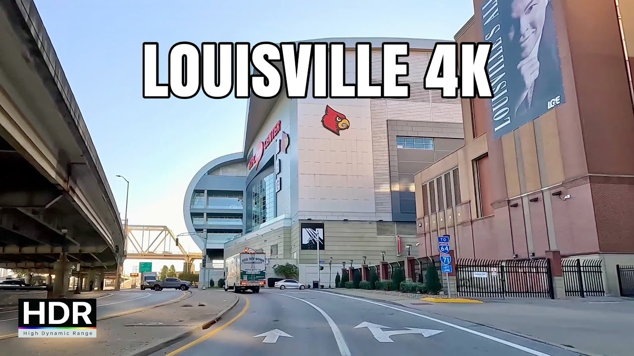 Churchill Downs and Driving Louisville 4K || Muhammed Ali, KFC Yum Center, U of L Cardinals
