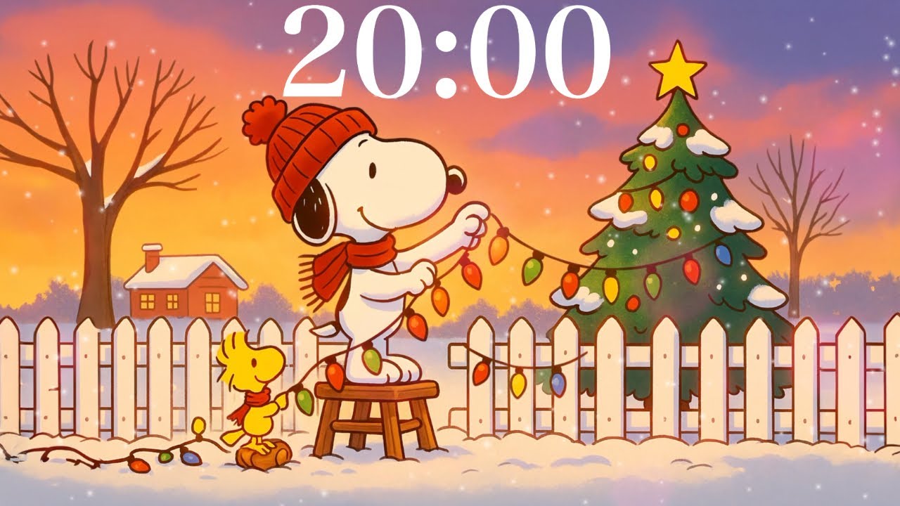 20-Minute Cozy Snoopy Study & Work Timer (Original Animation)