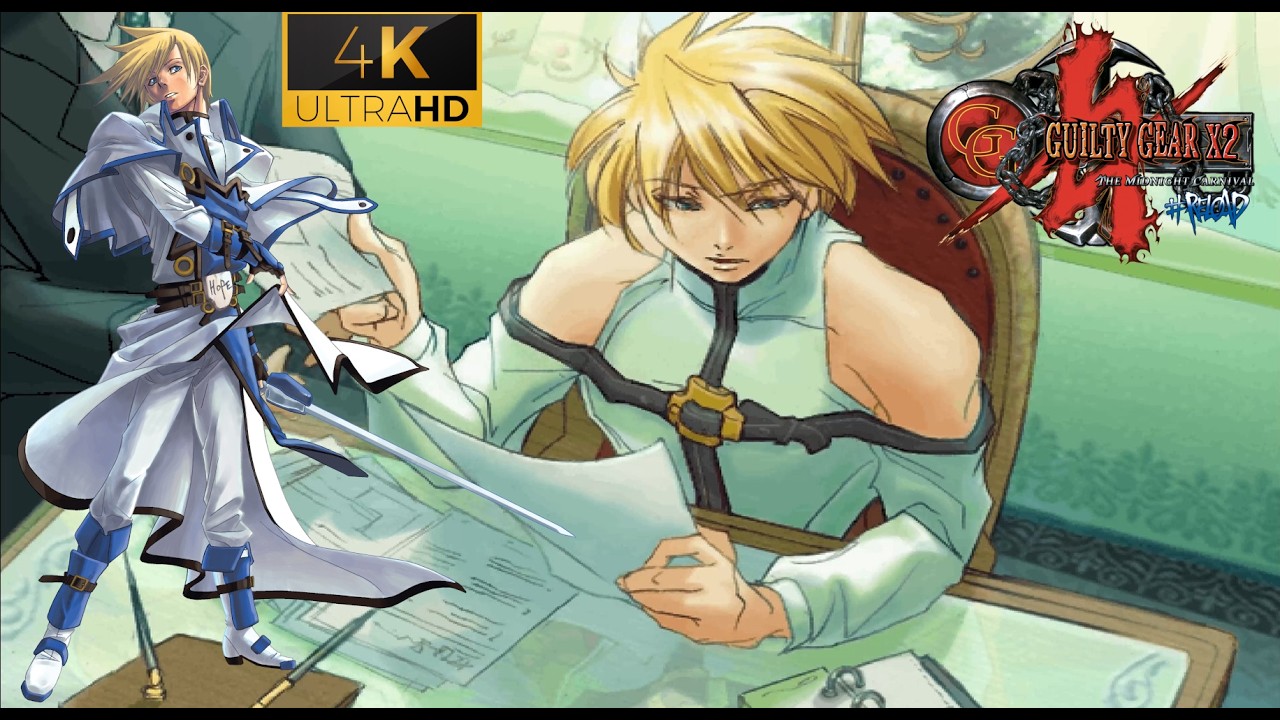 Guilty Gear XX Reload [PS2] - Ky Kiske Longplay [Maniac Difficulty] |4K|
