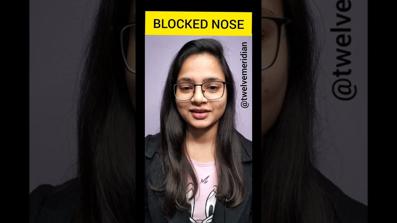 Acupressure Point for Blocked Nose | Acupoint for Stuffed Nose | Twelve Meridian #shorts