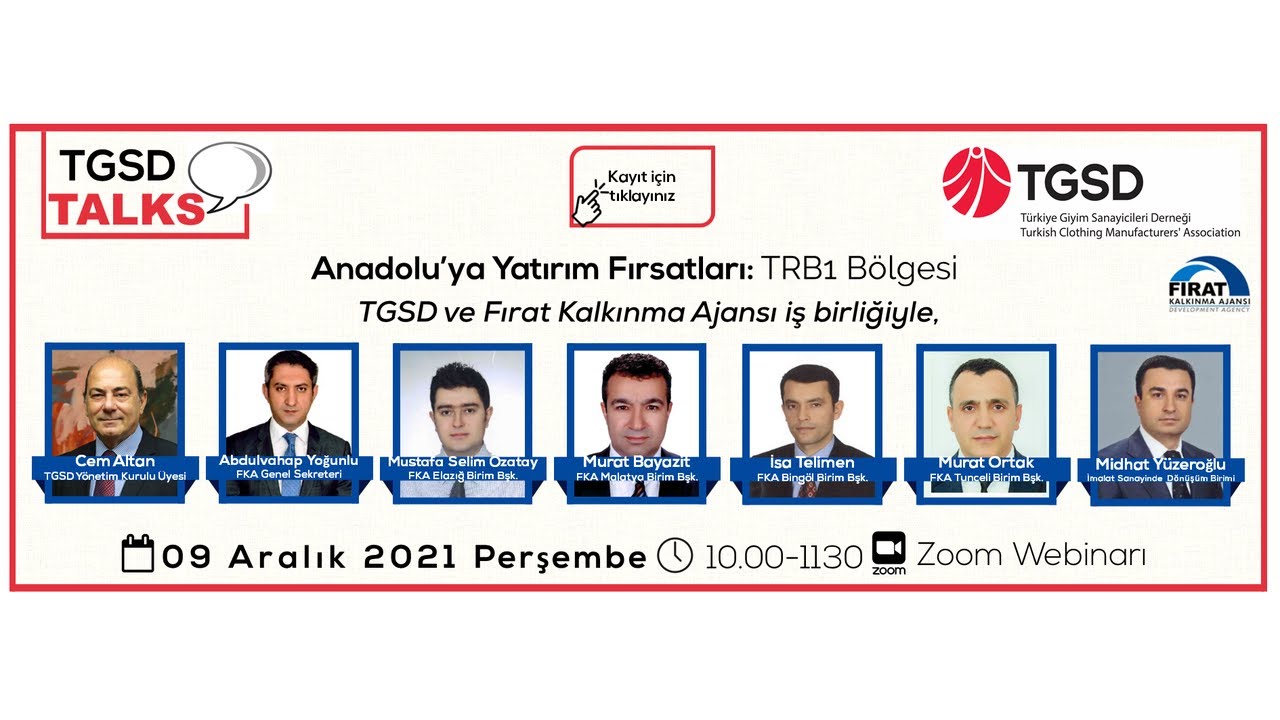 Anadolu'ya Yatırım Fırsatları: TRB1 Bölgesi l TGSD Talks