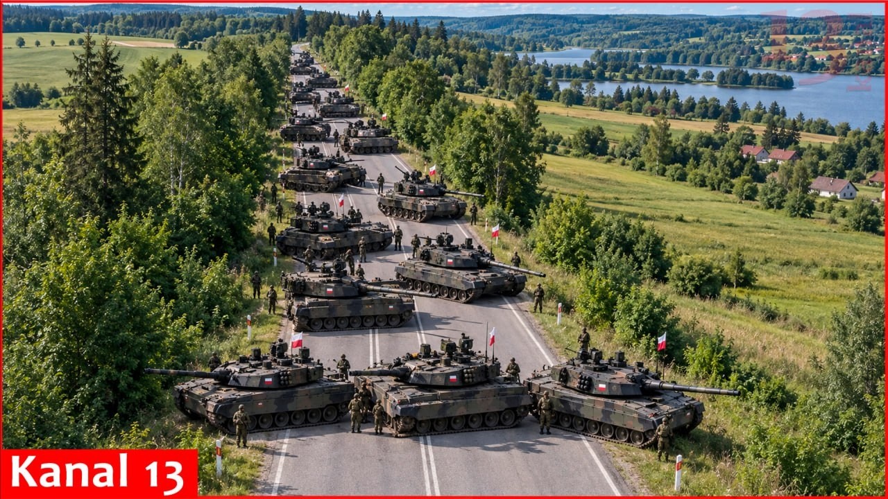 Польша перекрывает Сувалкский коридор танками в ответ на атаки России