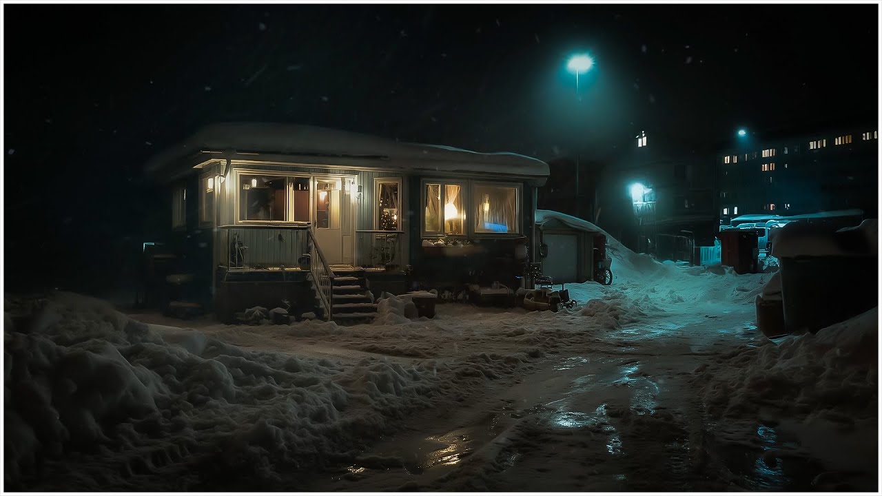 Frozen City Under a Massive Windstorm┇Relentless Winds & Icy Ambience for Sleep, Study & Relax