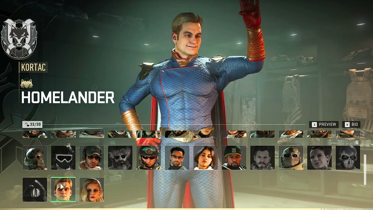 Modern Warfare II - Homelander ALL Voicelines & Menu Animations