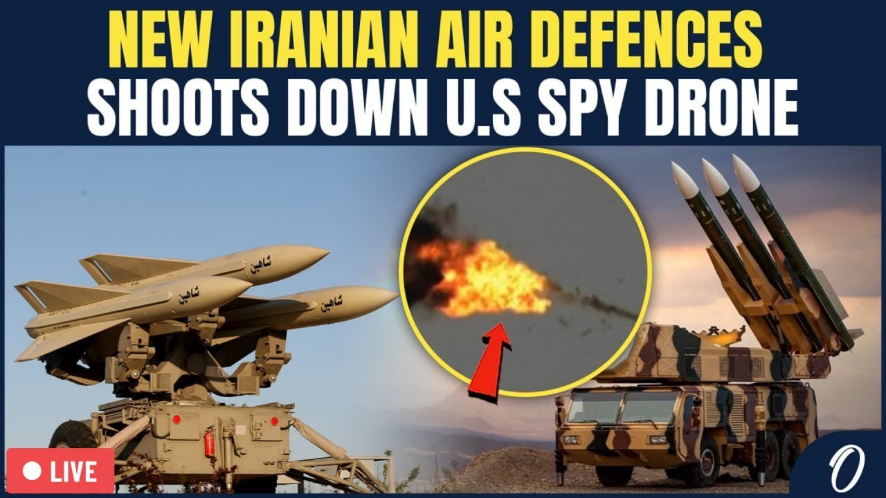 LIVE: Iranian Sayyad-3 Missile SHOOTS DOWN U.S. Drone Over Qeshm Island Amid Rising Tensions