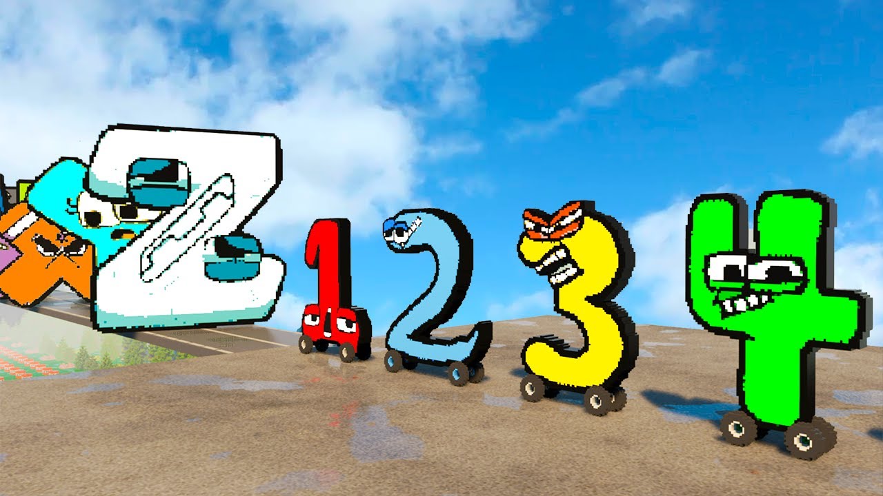 Number Lore CARS vs Alphabet Lore WALLS