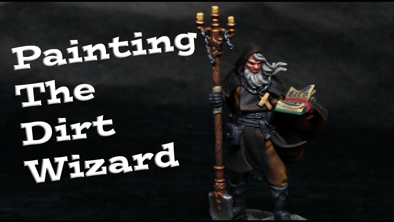 Painting the Dirt Wizard - Necromancer in Browns