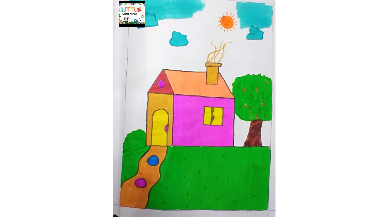  Magic House Coloring in Nature | Relaxing Kids Art