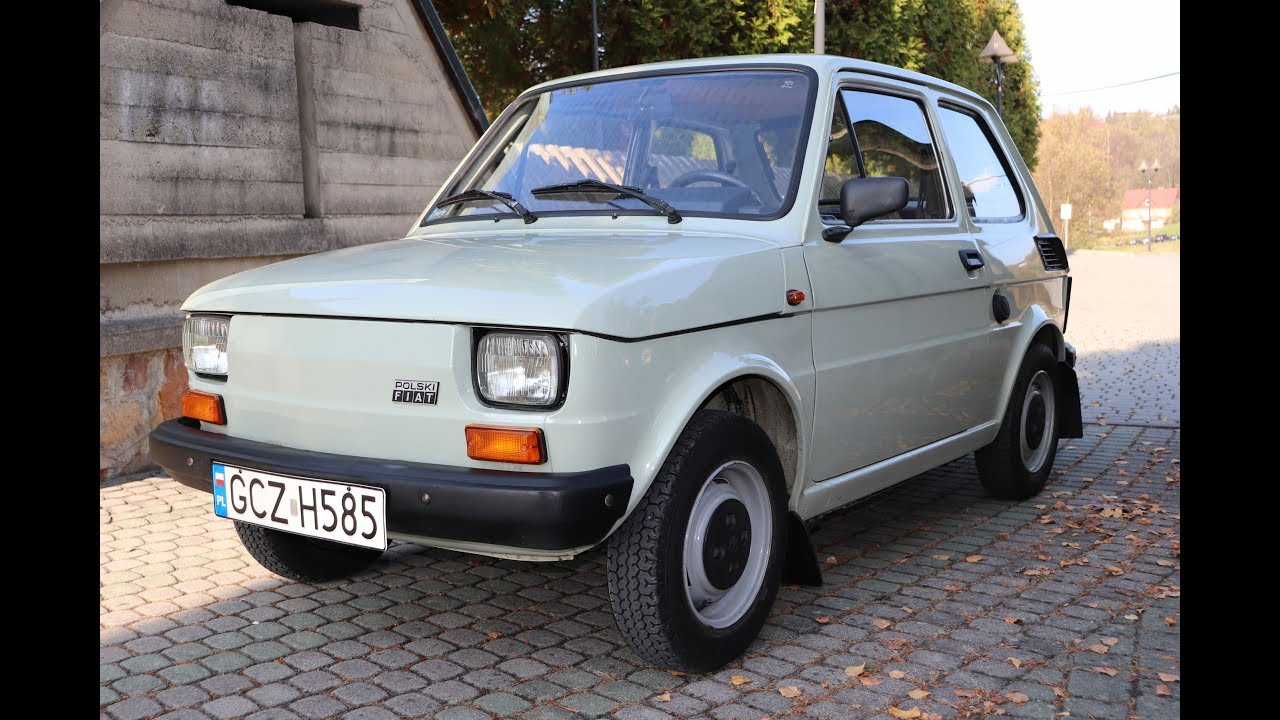 Fiat 126p 1988 - 7 tys. km. przebiegu - prezentacja. / SZAFRAN Inwestycje