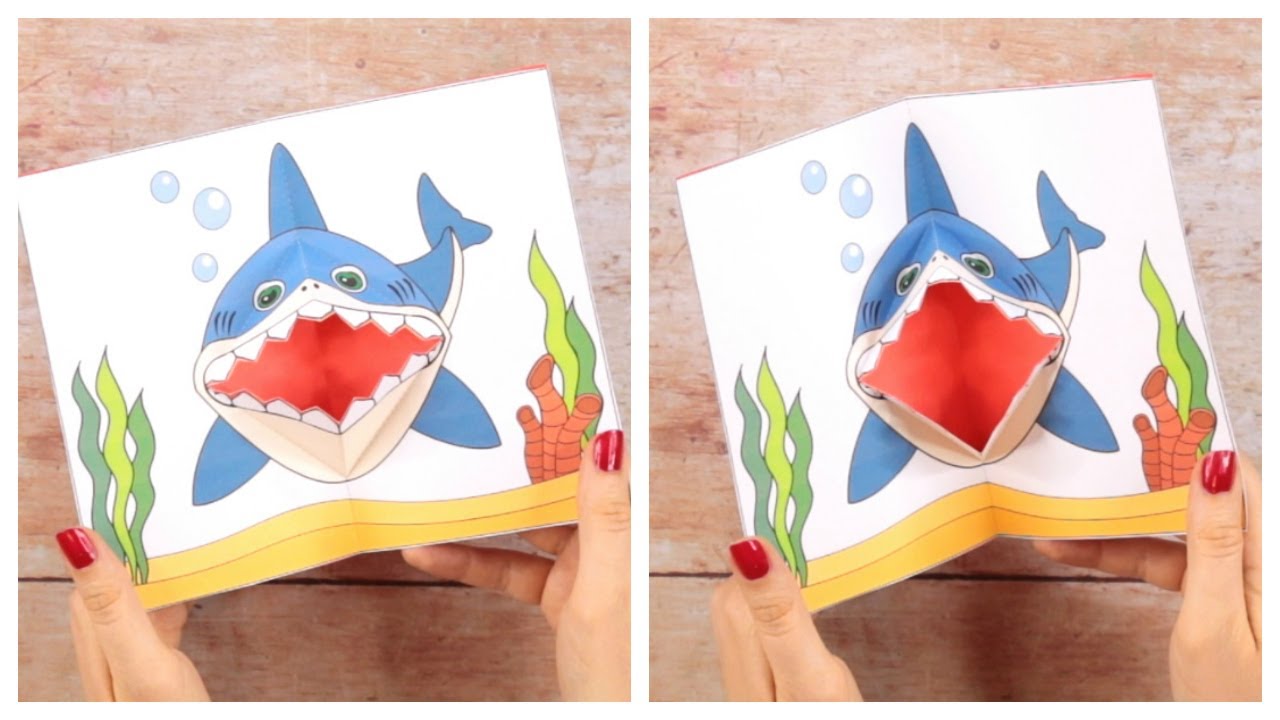 Shark Pop Up Card