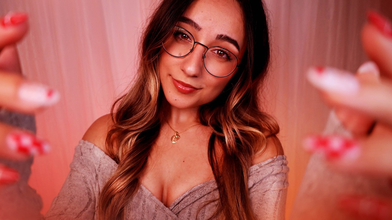 ASMR | Keeping You Company: with EXTREMELY CLOSE Whispers, Hand Movements & Positive Words ❤️