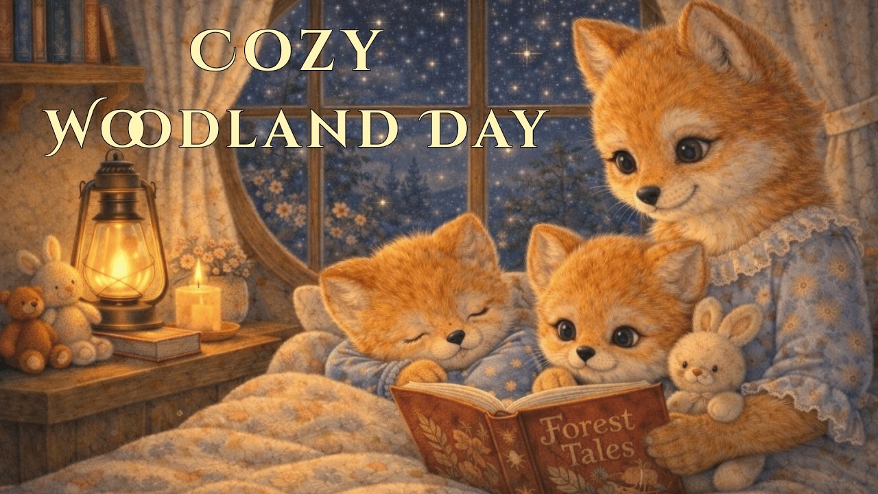 Cozy Woodland Day | In The Quiet Forest | Cozy Storybook Music