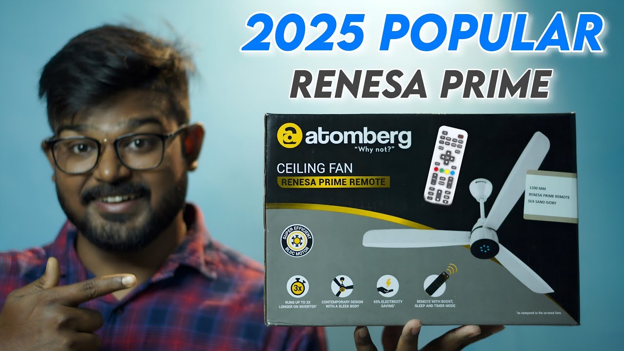 Atomberg Renesa Prime Fan Review | Best BLDC Ceiling Fan in India With Remote🔥