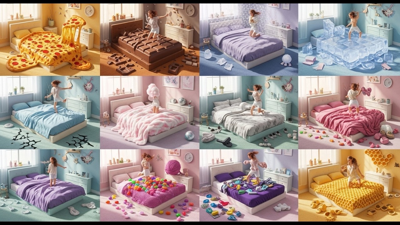 Which Dreamy Bed Will You Dive Into? 🌈💤 | Ultimate Oddly Satisfying AI ASMR